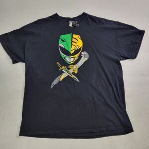 Vintage Power Rangers Green Yellow‎ Ranger Jason David Frank Shirt Sz XL Rare!
